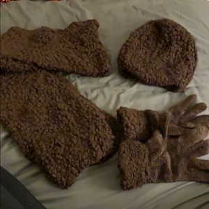 Brown popcorn winter set